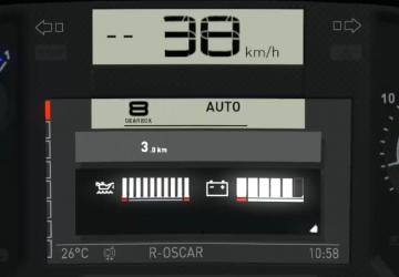 Мод Renault T Realistic Dashboard Computer версия 1.0 для Euro Truck Simulator 2 (v1.35.x, 1.36.x)