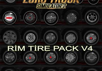 Мод Rim & Tire Pack версия 4.0 для Euro Truck Simulator 2 (v1.27.x, - 1.34.x)