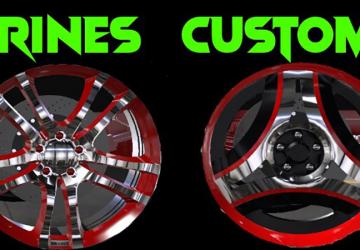 Мод Rines Custom Wheels версия 1.0 для Euro Truck Simulator 2 (v1.46.x)