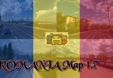 Карту ROMANIA Map версия 1.7 для Euro Truck Simulator 2 (v1.32.x, 1.33.x)