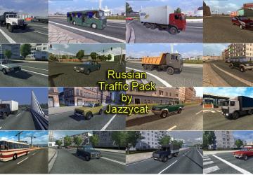 Мод Russian Traffic Pack for Eastern Express версия 3.1.1 для Euro Truck Simulator 2 (v1.38.x, 1.39.x)