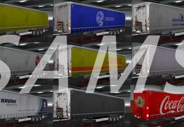 Мод Sams Real Curtains версия 2.5 для Euro Truck Simulator 2 (v1.35.x, - 1.43.x)
