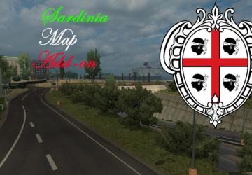 Карту Sardinia Map Add-on версия 0.9 для Euro Truck Simulator 2 (v1.32.x)