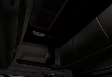 Мод Scania 2016 Black-Red interior версия 2.0 для Euro Truck Simulator 2 (v1.44-1.46)