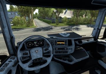Мод Scania 2016 Custom Grey-Carbon Interior версия 1.0 для Euro Truck Simulator 2 (v1.40.x, 1.41.x)