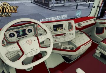 Мод Scania 2016 S&R CMI Red Beige Interior версия 1.0 для Euro Truck Simulator 2 (v1.30.x, - 1.36.x)