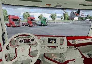 Мод Scania 2016 S&R CMI Red Beige Interior версия 1.0 для Euro Truck Simulator 2 (v1.30.x, - 1.36.x)