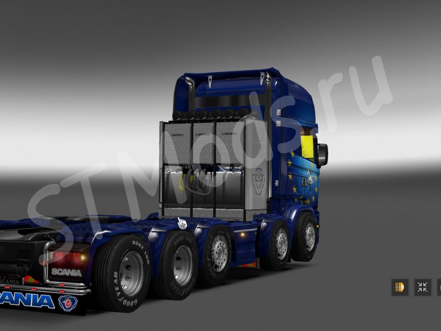 Скачать мод Scania Illegal V8 Reworked версия 50 для Euro Truck Simulator 2 V125 126x