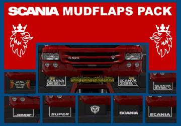 Мод Scania Mudflaps Pack версия 1.0 для Euro Truck Simulator 2 (v1.32.x)