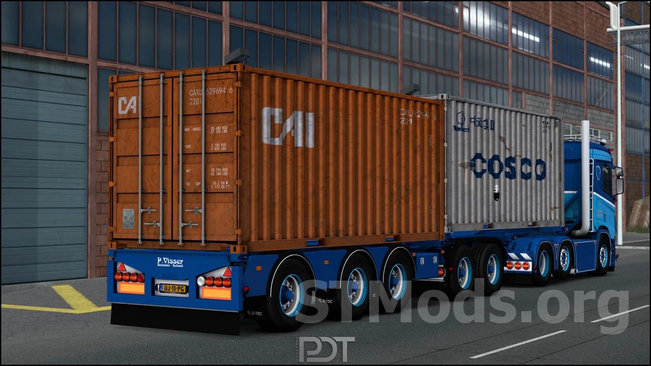 Scania R650 «P.Visser» версия 4.0 для Euro Truck Simulator 2 (v1.58.x) thumbnail 4