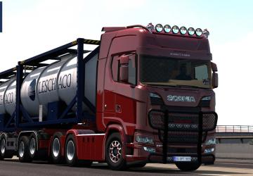 Мод Scania S520 V8 Custom версия 3.0 для Euro Truck Simulator 2 (v1.37.x)