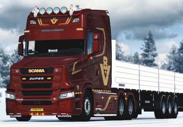 Мод Scania S730T Torpedo версия 1.0 для Euro Truck Simulator 2 (v1.37.x, 1.38.x)