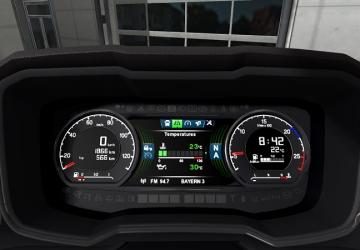 Мод Scania S New Gen dashboard computer версия 1.2.2 для Euro Truck Simulator 2 (v1.32.x)
