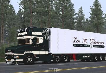 Мод Scania T580 Klemmensen версия 2.0 для Euro Truck Simulator 2 (v1.49.x)