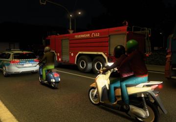 Мод Scooters in traffic версия 1.0 для Euro Truck Simulator 2 (v1.45.x)