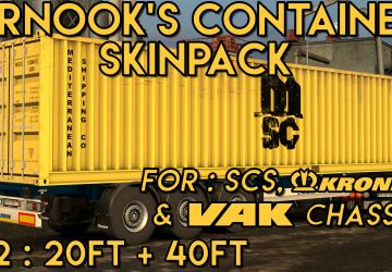 Мод SCS Containers Skin Project версия 2.0 для Euro Truck Simulator 2 (v1.36.x)