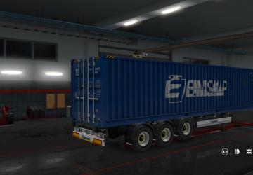 Мод SCS Containers Skin Project версия 2.0 для Euro Truck Simulator 2 (v1.36.x)