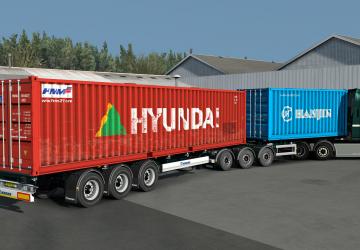 Мод SCS Containers Skin Project версия 10.1 для Euro Truck Simulator 2 (v1.41.x, - 1.43.x)