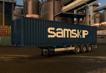 Мод SCS Containers Skin Project версия 4 для Euro Truck Simulator 2 (v1.37.x)