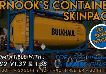 Мод SCS Containers Skin Project версия 5 для Euro Truck Simulator 2 (v1.38.x)