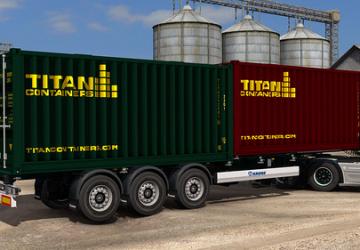 Мод SCS Containers Skin Project версия 6.0 для Euro Truck Simulator 2 (v1.39.x)