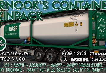 Мод SCS Containers Skin Project версия 8.0 для Euro Truck Simulator 2 (v1.40.x)