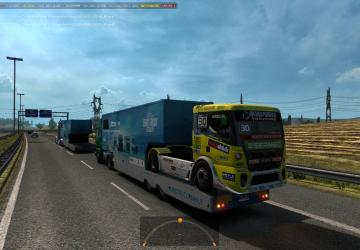 Мод SCS ETRC trailers in traffic версия 1.0 для Euro Truck Simulator 2 (v1.32.x, - 1.34.x)