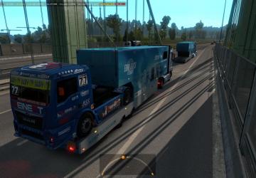 Мод SCS ETRC trailers in traffic версия 1.0 для Euro Truck Simulator 2 (v1.32.x, - 1.34.x)