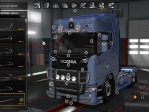 Мод Секретный тюнинг для Scania R и S версия 1.1 для Euro Truck Simulator 2 (v1.30.x)