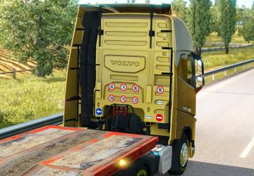 Мод Signs on your Truck & Trailer версия 1.0.98 для Euro Truck Simulator 2 (v1.32.x)