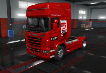 Мод Скин Agat Group для Scania R 2009 версия 1.0 для Euro Truck Simulator 2 (v1.35.x, 1.36.x)