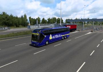 Мод Скин Автолюкс для Neoplan New Tourliner 2021 v1.0 для Euro Truck Simulator 2 (v1.45)