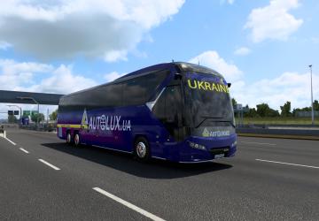 Мод Скин Автолюкс для Neoplan New Tourliner 2021 v1.0 для Euro Truck Simulator 2 (v1.45)