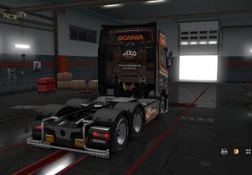 Мод Скин «Axo Haulage LTD» для прицепа и Scania S 2016 v1.0 для Euro Truck Simulator 2 (v1.32.x, 1.33.x)