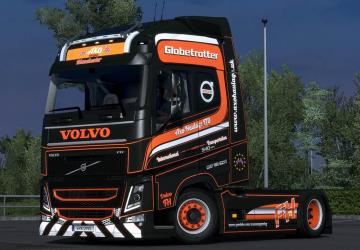 Мод Скин «Axo Haulage Ltd» для Volvo FH 2012 версия 1.0 для Euro Truck Simulator 2 (v1.28.x, - 1.33.x)