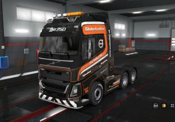 Мод Скин «Axo Haulage Ltd» для Volvo FH 2012 версия 1.0 для Euro Truck Simulator 2 (v1.28.x, - 1.33.x)