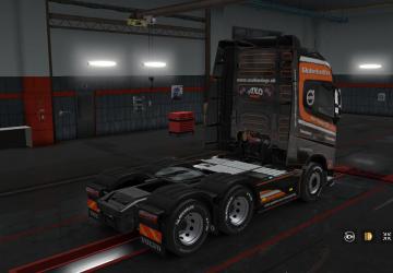 Мод Скин «Axo Haulage Ltd» для Volvo FH 2012 версия 1.0 для Euro Truck Simulator 2 (v1.28.x, - 1.33.x)