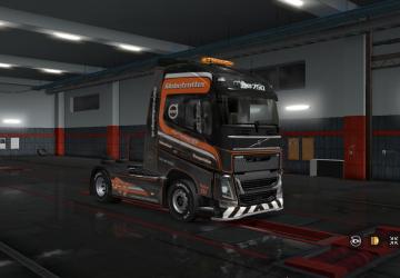 Мод Скин «Axo Haulage Ltd» для Volvo FH 2012 версия 1.0 для Euro Truck Simulator 2 (v1.28.x, - 1.33.x)