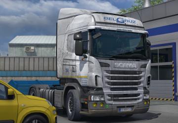 Мод Скин BelGruz Dirty для Scania R&S от RJL версия 1.0 для Euro Truck Simulator 2 (v1.37.x, - 1.39.x)