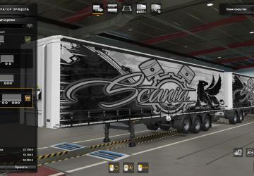 Мод Скин Black & White версия 1.0 для Euro Truck Simulator 2 (v1.38.x)