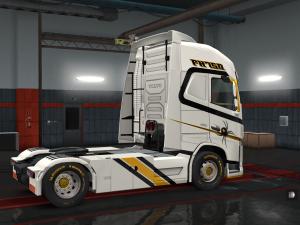 Мод Скин «Black Widow» для Volvo FH версия 1.0 для Euro Truck Simulator 2 (v1.27.x, - 1.33.x)