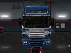 Мод Скин Blue Sky для Scania (RJL) версия 1.0 для Euro Truck Simulator 2 (v1.28.x)