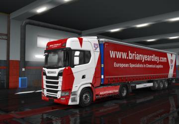 Мод Скин «Brian Yeardley Continental» версия 1.0 для Euro Truck Simulator 2 (v1.35.x)