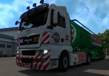 Мод Скин Castrol для Man TGX версия 1.0 для Euro Truck Simulator 2 (v1.35.x, - 1.43.x)