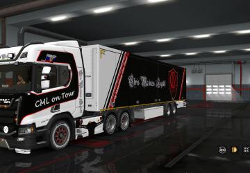 Мод Скин CML для своего прицепа и Scania R и S 2016 NG v1.0 для Euro Truck Simulator 2 (v1.32.x)