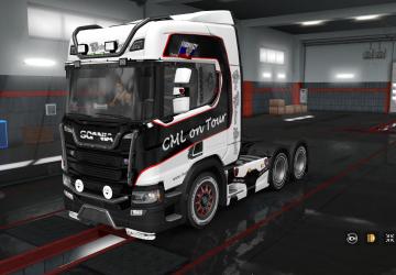 Мод Скин CML для своего прицепа и Scania R и S 2016 NG v1.0 для Euro Truck Simulator 2 (v1.32.x)