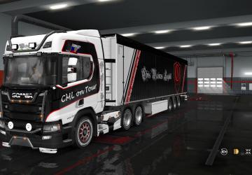 Мод Скин CML для своего прицепа и Scania R и S 2016 NG v1.0.1 для Euro Truck Simulator 2 (v1.32.x, - 1.43.x)