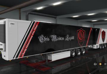 Мод Скин CML для своего прицепа и Scania R и S 2016 NG v1.0.1 для Euro Truck Simulator 2 (v1.32.x, - 1.43.x)