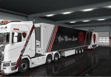 Мод Скин CML для своего прицепа и Scania R и S 2016 NG v1.0.1 для Euro Truck Simulator 2 (v1.32.x, - 1.43.x)