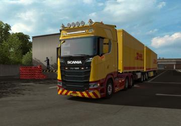 Мод Скин DHL Company версия 1.0 для Euro Truck Simulator 2 (v1.32.x)